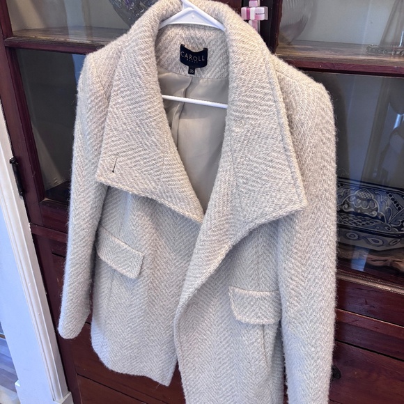 Wool Funnel Neck coat - Picture 1 of 3